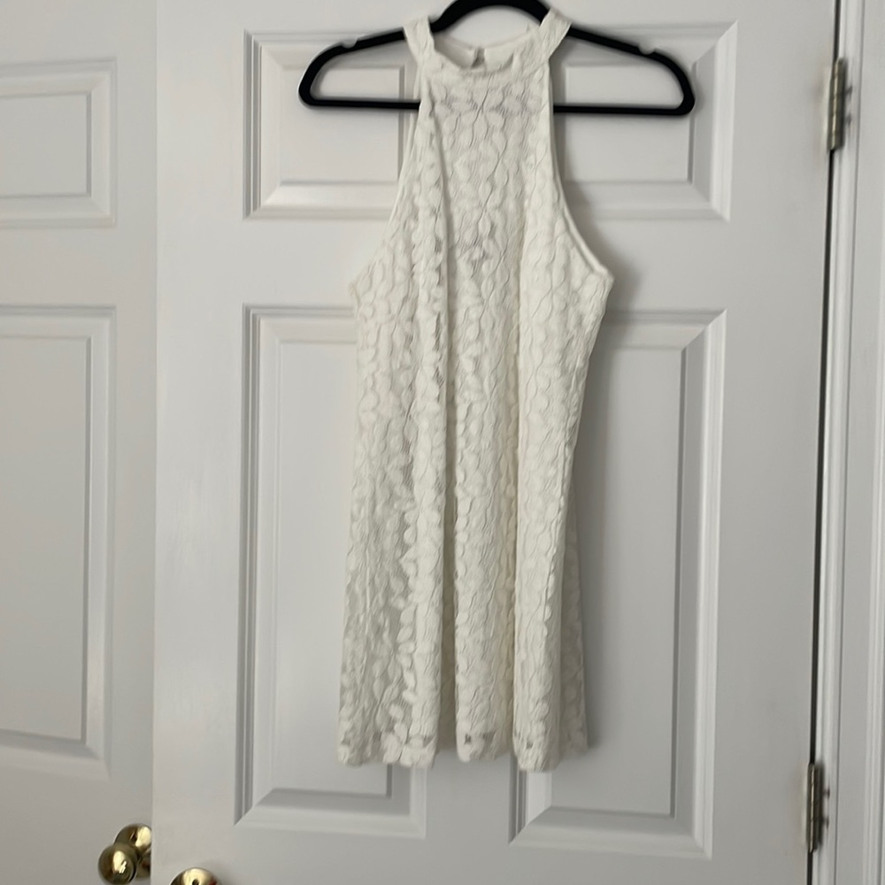 Lace short mini dress